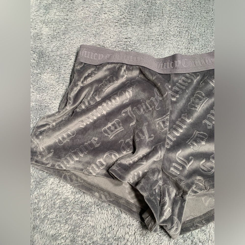 Juicy Couture Gray pajama Shorts small - Picture 2 of 7